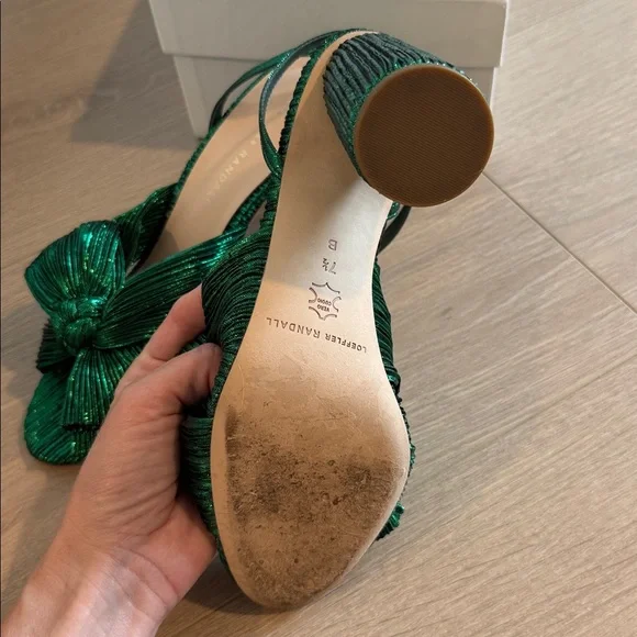 Loeffler Randall Camellia Green Knot Mules - Picture 5 of 5